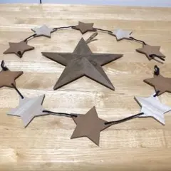 木製星形ガーランド