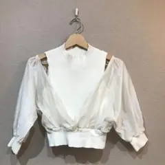 MERCURYDUO マーキュリーデュオ　異素材ドッキングニットサイズF