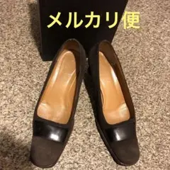 GUCCI スウェード 焦茶 ヒール 23.5センチ