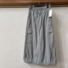 GU グレー ロングスカート M