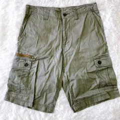 ネバーシーンシング【L】ショートパンツ カーゴ ボトムス 多ポケット　メンズ