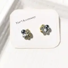 192　ハンドメイド☆ビジューピアス／イヤリング