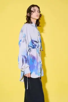 投げ売り ほぼ新品 UJOH ウジョー グラフィックプリントレイヤードシャツ