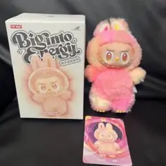 POPMART Big into Energy ラブブ ぬいぐるみキーホルダー