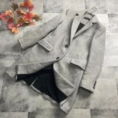 【ZARA WOMAN】 ロングコート シングルボタン ウール使用 M トレンド