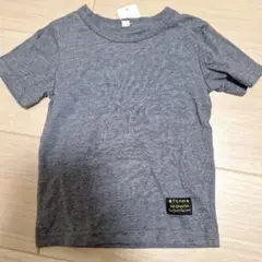 【未使用】グレー　シンプル　95cm半袖トップス