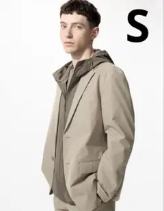 ユニクロ 感動ジャケット ライト コットンライク ベージュUNIQLO