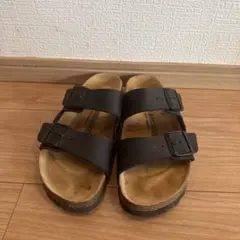 BIRKENSTOCK ブラック二本ベルトサンダル 40 26cm
