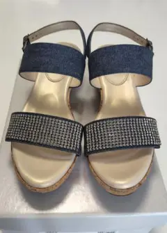 アンリーフ サンダル デニム 24 美品