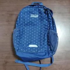 Coleman ネイビー 水玉模様 リュック