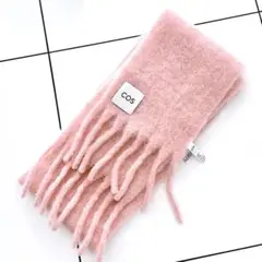 Chloe グレー マフラー フリンジ付き - メルカリ