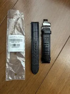ハミルトン　純正 カーフリザード型押しベルト ベンチュラ　17mm