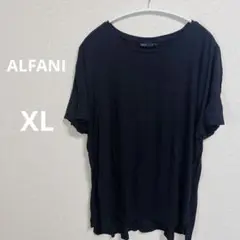 ALFANI ブラック 半袖チュニック XL