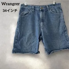 Wrangrer 【34インチ】ラングラー デニム ショートパンツ 古着 メンズ