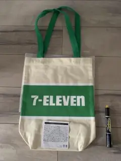 セブンイレブントートバッグ　非売品 7-Eleven グリーン A4サイズ