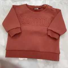 EDWIN オレンジ トレーナー 80