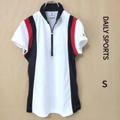 DAILY SPORTS レディースハーフジップシャツ サイズS
