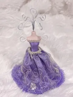 紫色 ドレス プリンセス アクセサリースタンド