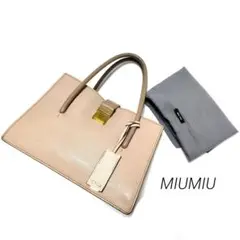ミュウミュウ MIUMIU ハンドバッグ レザー