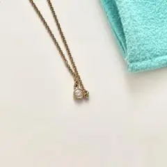 Tiffany バイザヤード 1粒 ダイヤモンド ネックレス 750