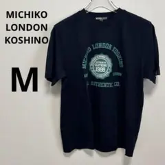 MICHIKO LONDON KOSHINO 半袖Tシャツ M ネイビー