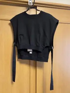 メゾンスペシャル スリーブレスショートスウェット