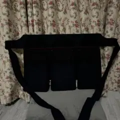 剣道用 黒い垂 赤い刺繍付き☆数回