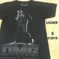 USHERアッシャー OMG TOUR©2011 R&B 両面Tシャツ