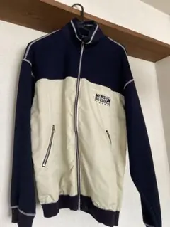 MEN'S BATSU ジップアップジャケット ネイビー/クリーム