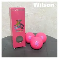 Wilson Clea ピンクゴルフボール ウィルソンベア 3球セット
