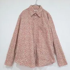 サムシング　花柄シャツ　ブラウス　コーデュロイ　リバティ　Ｍ　綿100%