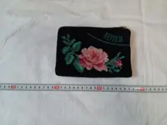 未使用　FEILER 花柄刺繍 コインケース