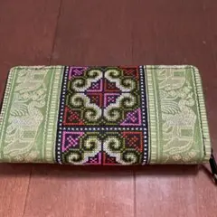 タイ少数民族モン族の長財布　未使用新品　美品　匿名配送