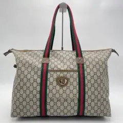 ✨美品✨グッチ シェリーライン GGプラス GG柄 トートバッグ A4可 大容量