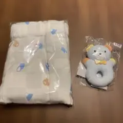 未使用☆ミキハウス☆富士山　おくるみ　クマ　ラトル　セット