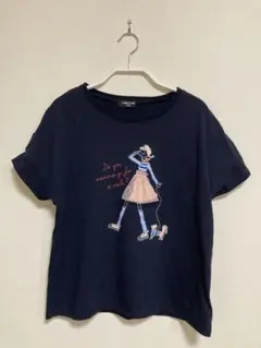 COMME CA ISM ネイビー Tシャツ 140A