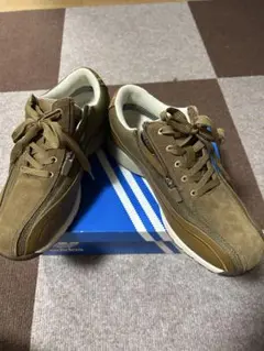 HYDRO-TECH ウォーキングシューズ 25.0cmブラウンサイドジップ