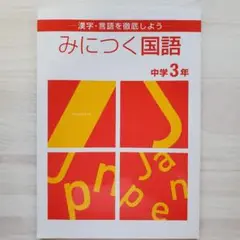 みにつく国語 中学3年 解答付き