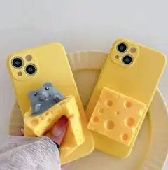 スクイーズチーズねずみ　iPhone16ケース
