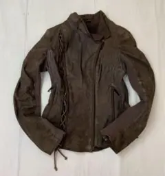 A/W V.SP ブイエスピー シープレザージャケット 羊毛 茶