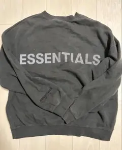 ESSENTIALS ダークグレー トレーナー