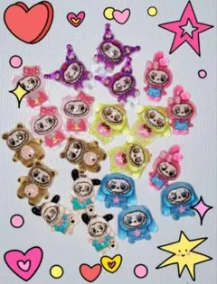 ラブブ　サンリオ　ネイルパーツ　コラボ　うるちゅる　くりあ　ぼんぼとろっぷ