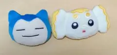 ポケモン フェイスぬいぐるみクリップ パピモッチ　カビゴン