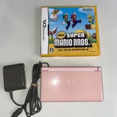 任天堂 DS Lite ピンク マリオ 付き