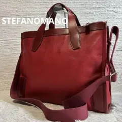 STEFANOMANO ステファノマーノ　ショルダーバッグ　レザートートバッグ