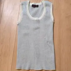 CABaN ファインポリエステルリブ ノースリーブプルオーバー