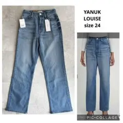 未使用✨現行 YANUK ストレート LOUISE サーフブルー SFB 24