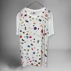 【ポールスミス】Paul Smith ◻︎PS◻︎総柄プリント前◻︎薄手半袖TシャツM