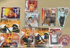 ヒロアカ ステッカー 特典 アニマル ヒロプラ カード 缶バッジ エンデヴァー