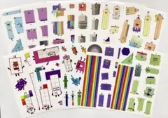 number blocks シール 11枚セット 1~100